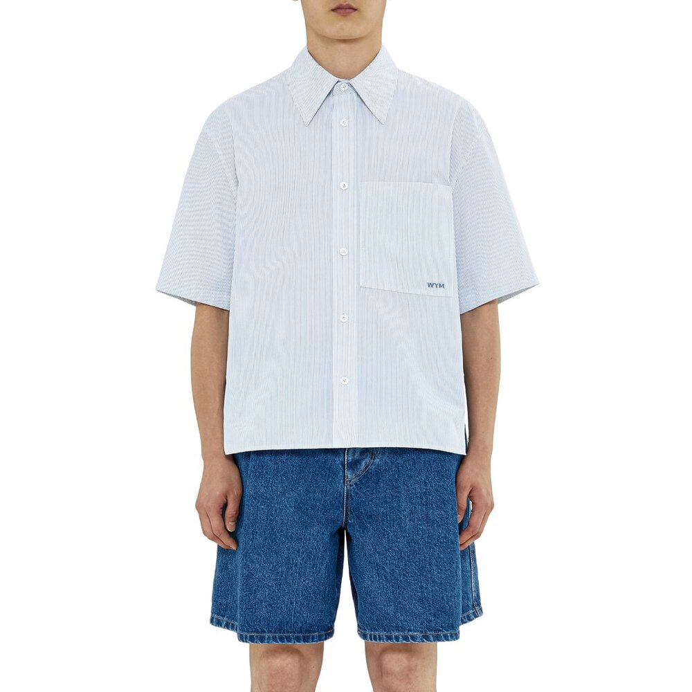 BNWT SS23 WOOYOUNGMI SHORT SLEEVES STRIPE SHIRT 46